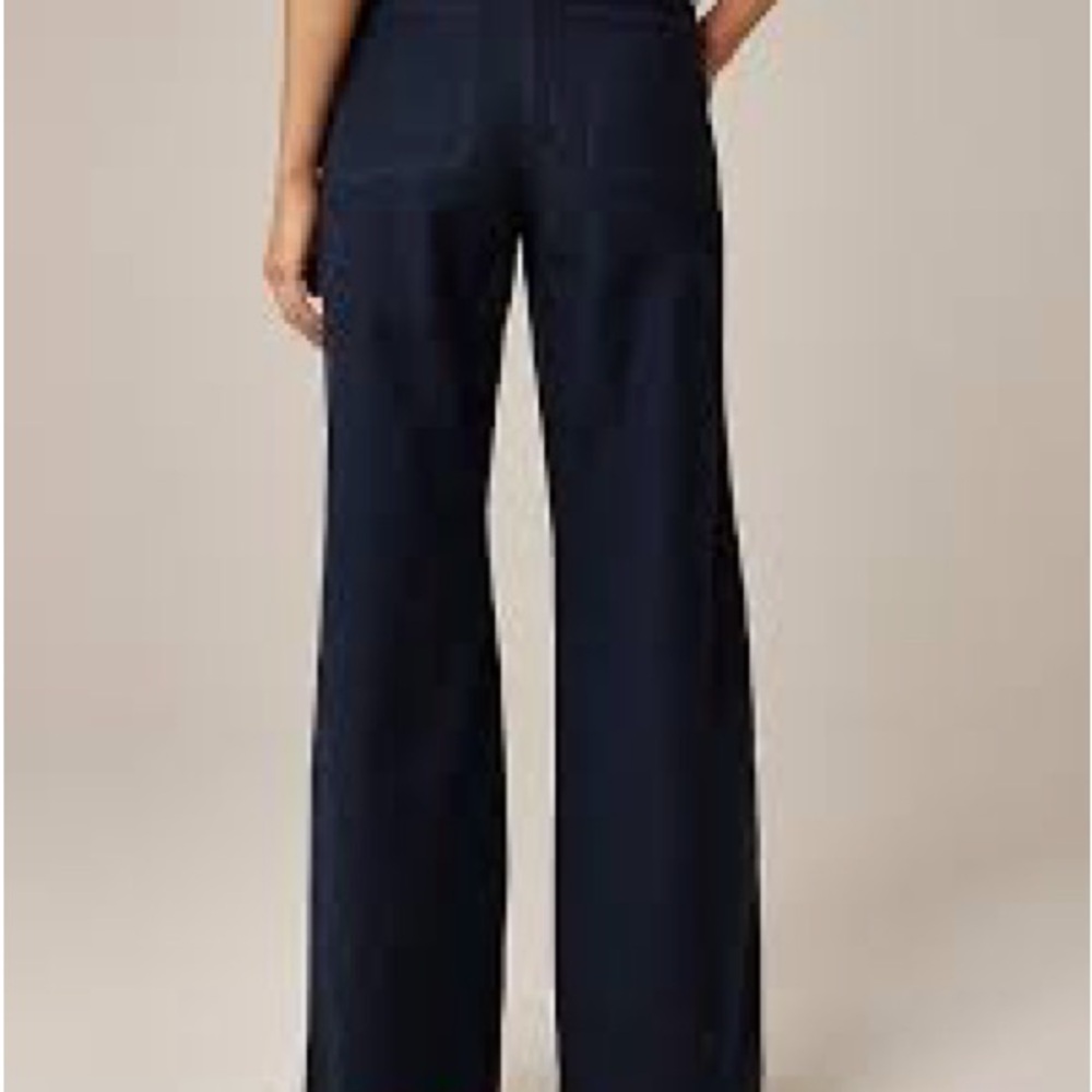 J Crew Camp Pocket Wide Leg Pants in Stretch Cotton - Picture 2 of 6